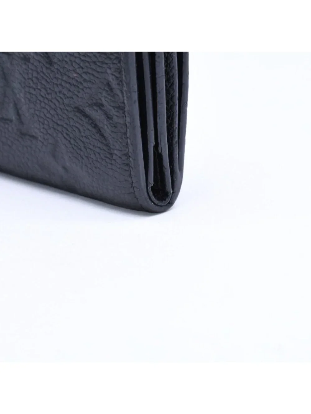 Louis Vuitton Trifold Wallet Portefeuille Zoe Black Gold